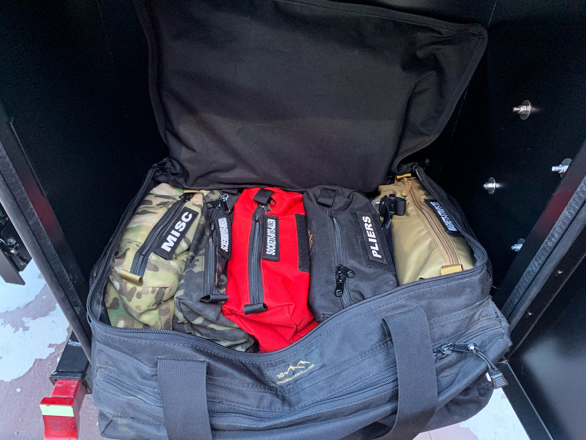 Overland Tool Bag - Complete Set-duckduckjeep-offroad-wrangler-gladiator-3d-jeep duck-custom duck-Jeep-The Quacktory-Fun Jeep Ducks-Ducks4Jeep