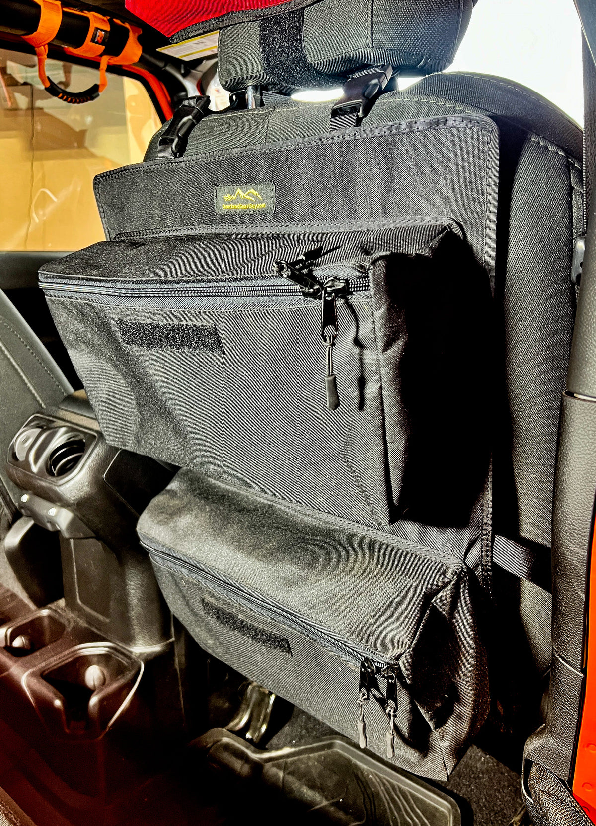 Overlander 2 Seat Organizer-duckduckjeep-offroad-wrangler-gladiator-3d-jeep duck-custom duck-Jeep-The Quacktory-Fun Jeep Ducks-Ducks4Jeep