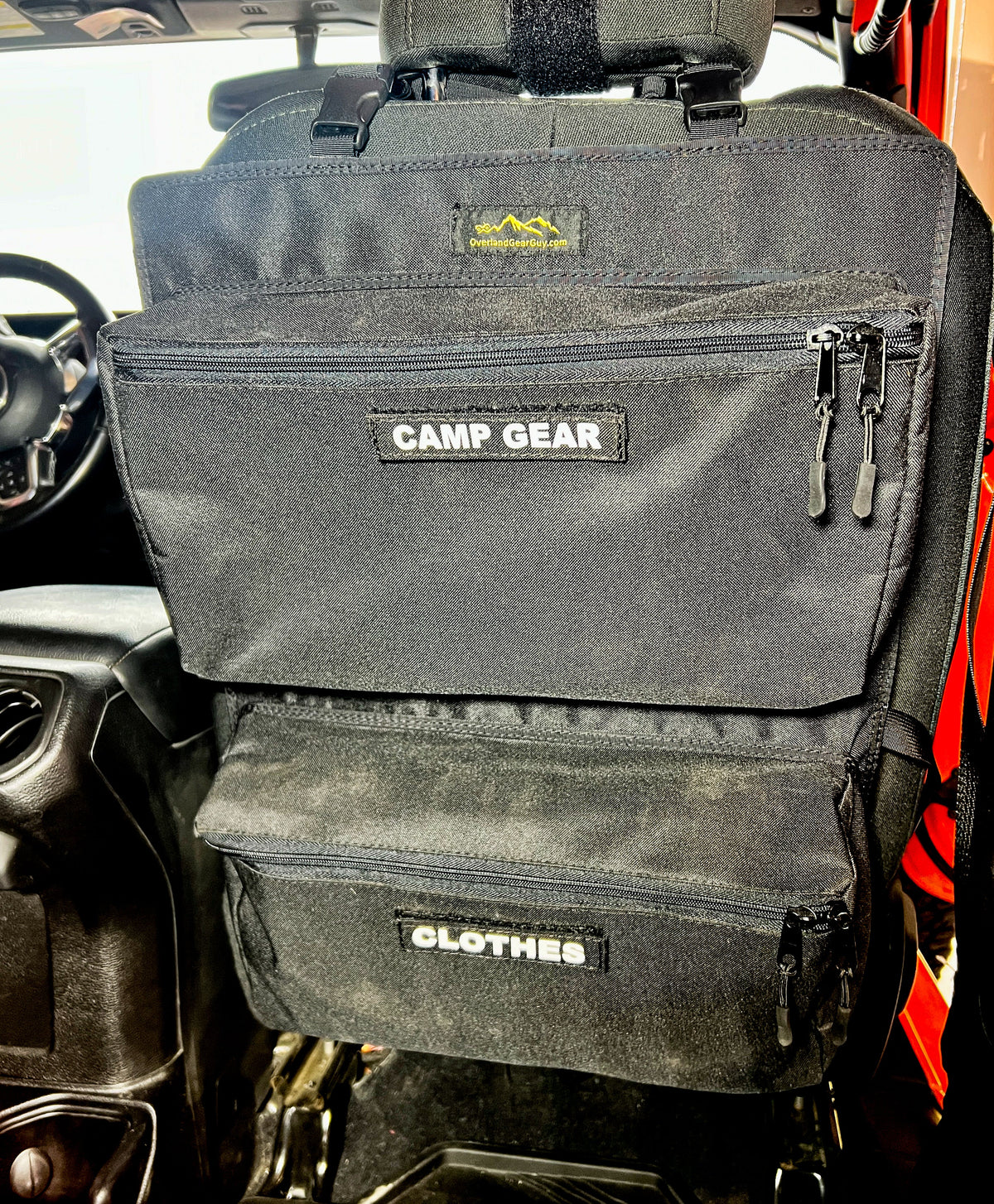 Overlander 2 Seat Organizer-duckduckjeep-offroad-wrangler-gladiator-3d-jeep duck-custom duck-Jeep-The Quacktory-Fun Jeep Ducks-Ducks4Jeep
