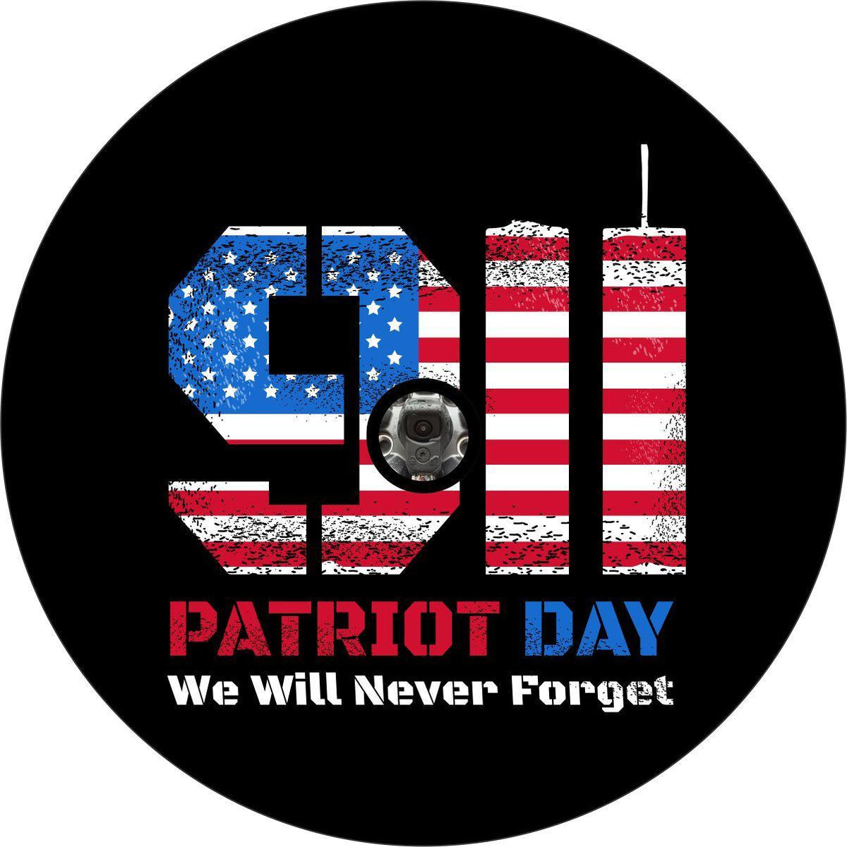 Patriot Day 911 Never Forget Spare Tire Cover-duckduckjeep-offroad-wrangler-gladiator-3d-jeep duck-custom duck-Jeep-The Quacktory-Fun Jeep Ducks-Ducks4Jeep