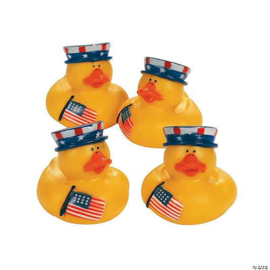 Patriotic Rubber Ducks - by the dozen-duckduckjeep-offroad-wrangler-gladiator-3d-jeep duck-custom duck-Jeep-The Quacktory-Fun Jeep Ducks-Ducks4Jeep
