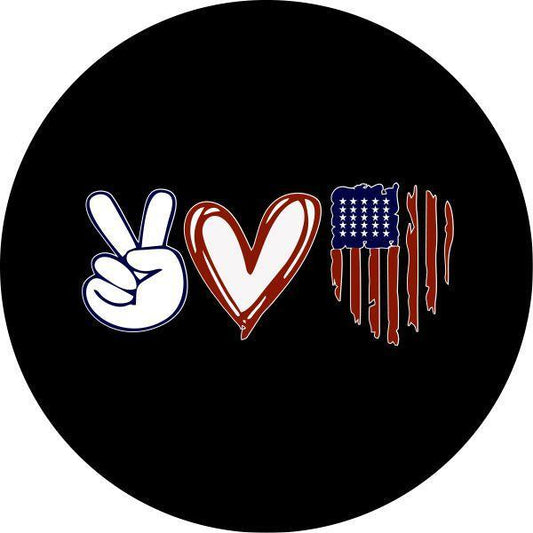 Peace Love America-duckduckjeep-offroad-wrangler-gladiator-3d-jeep duck-custom duck-Jeep-The Quacktory-Fun Jeep Ducks-Ducks4Jeep