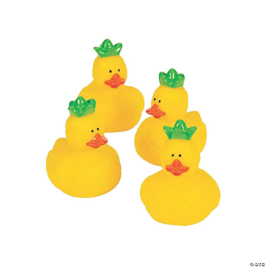 Pineapple Rubber Ducks - by the dozen-duckduckjeep-offroad-wrangler-gladiator-3d-jeep duck-custom duck-Jeep-The Quacktory-Fun Jeep Ducks-Ducks4Jeep