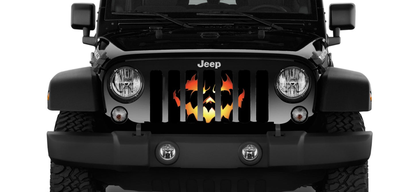 Pumpkin Face Grille Insert