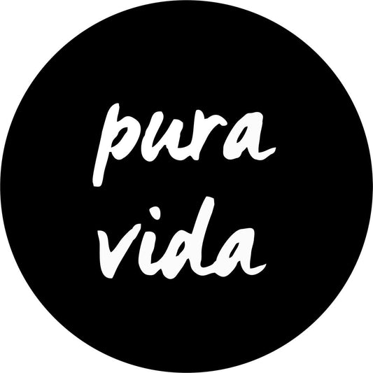 Pura Vida Saying - Spare Tire Cover Design-duckduckjeep-offroad-wrangler-gladiator-3d-jeep duck-custom duck-Jeep-The Quacktory-Fun Jeep Ducks-Ducks4Jeep