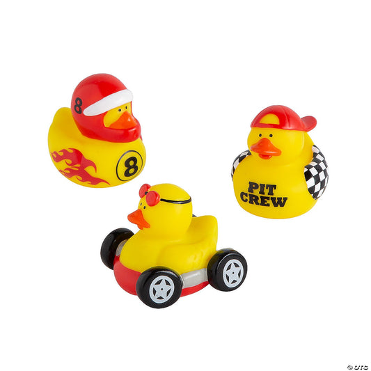 Race Car Driver Rubber Ducks - by the dozen-duckduckjeep-offroad-wrangler-gladiator-3d-jeep duck-custom duck-Jeep-The Quacktory-Fun Jeep Ducks-Ducks4Jeep