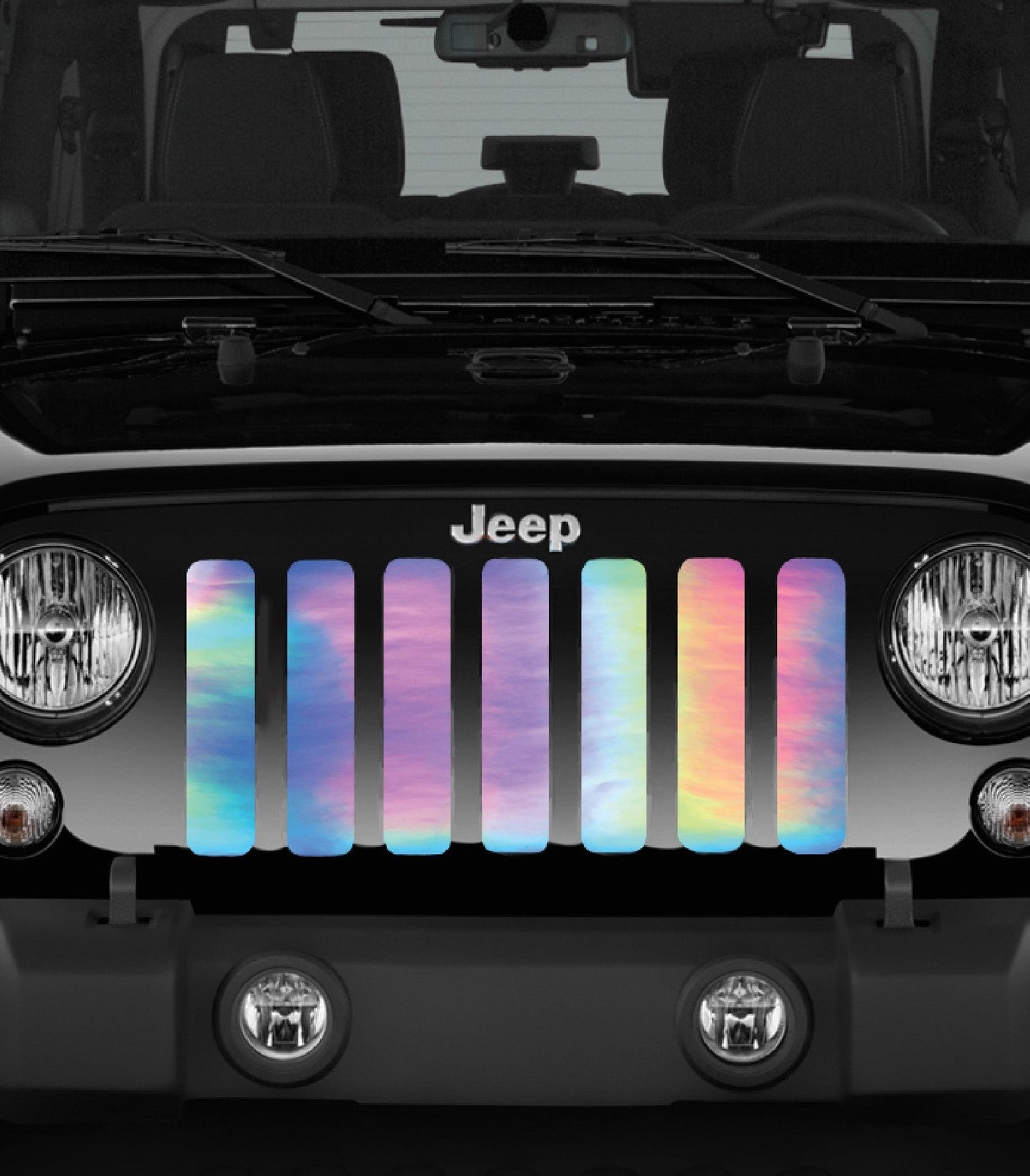 Rainbow Chrome Grille Insert
