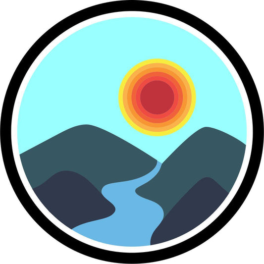 River Flowing in the Mountains Simple Spare Tire Cover-duckduckjeep-offroad-wrangler-gladiator-3d-jeep duck-custom duck-Jeep-The Quacktory-Fun Jeep Ducks-Ducks4Jeep