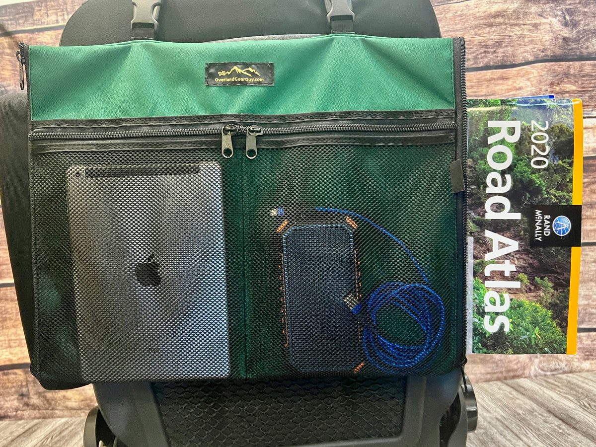 Road Atlas, Laptop/Tablet Seatback Pouch-duckduckjeep-offroad-wrangler-gladiator-3d-jeep duck-custom duck-Jeep-The Quacktory-Fun Jeep Ducks-Ducks4Jeep