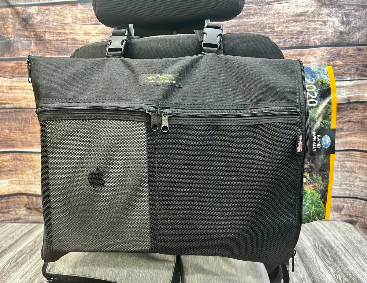 Road Atlas, Laptop/Tablet Seatback Pouch-duckduckjeep-offroad-wrangler-gladiator-3d-jeep duck-custom duck-Jeep-The Quacktory-Fun Jeep Ducks-Ducks4Jeep