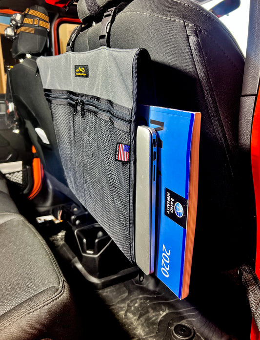 Road Atlas, Laptop/Tablet Seatback Pouch-duckduckjeep-offroad-wrangler-gladiator-3d-jeep duck-custom duck-Jeep-The Quacktory-Fun Jeep Ducks-Ducks4Jeep