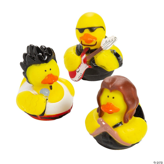 Rock Star Rubber Ducks - by the dozen-duckduckjeep-offroad-wrangler-gladiator-3d-jeep duck-custom duck-Jeep-The Quacktory-Fun Jeep Ducks-Ducks4Jeep