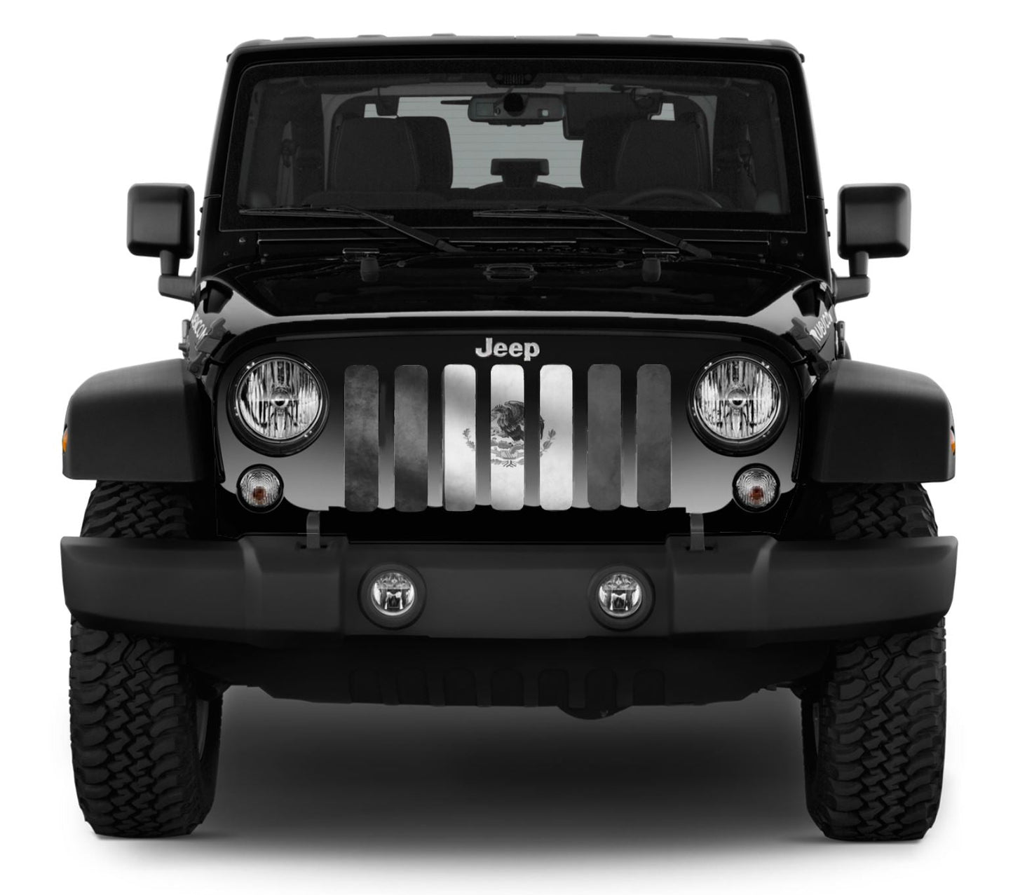 Rustic Mexico Flag Tactical Grille Insert