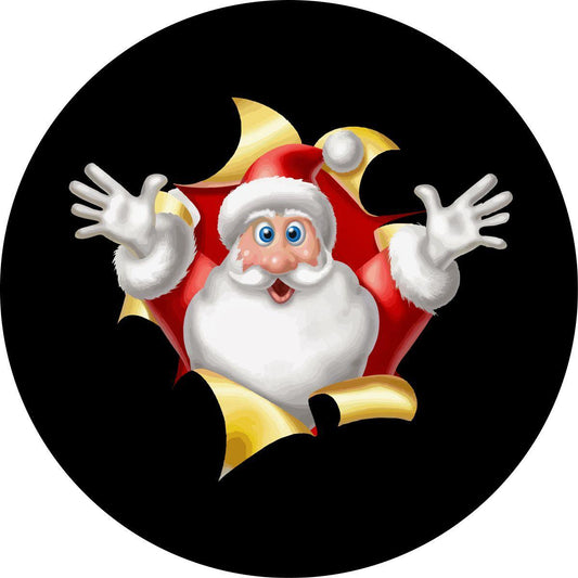 Santa's Out of the Bag - Christmas Spare Tire Cover for Jeep, RV, Bronco, Camper, & More-duckduckjeep-offroad-wrangler-gladiator-3d-jeep duck-custom duck-Jeep-The Quacktory-Fun Jeep Ducks-Ducks4Jeep