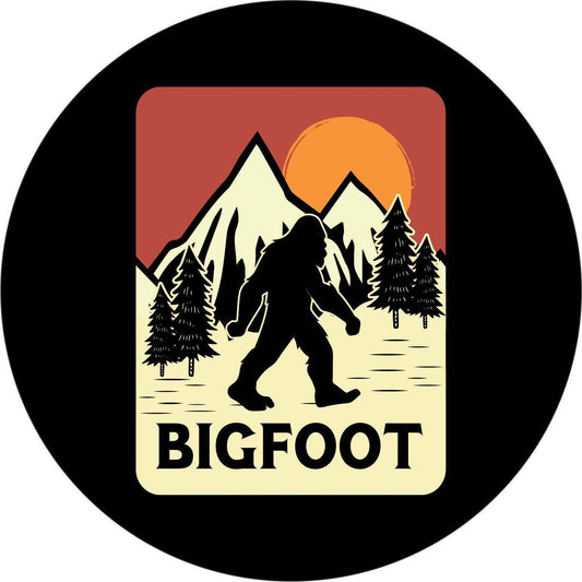 Sasquatch Vintage Spare Tire Cover Design for Bronco, RV, Camper, Jeep, & More-duckduckjeep-offroad-wrangler-gladiator-3d-jeep duck-custom duck-Jeep-The Quacktory-Fun Jeep Ducks-Ducks4Jeep