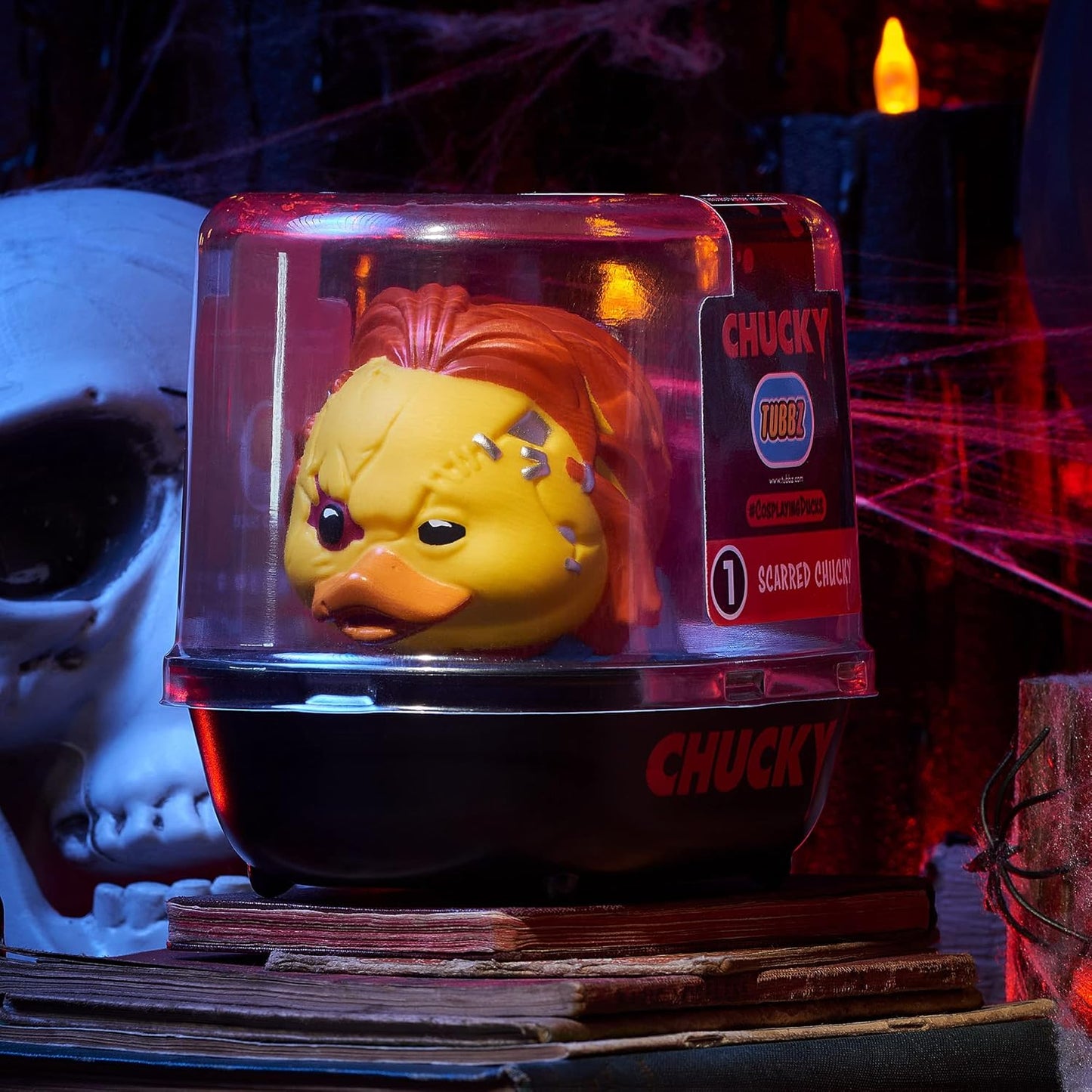 Scarred Chucky TUBBZ Collectible Duck-duckduckjeep-offroad-wrangler-gladiator-3d-jeep duck-custom duck-Jeep-The Quacktory-Fun Jeep Ducks-Ducks4Jeep