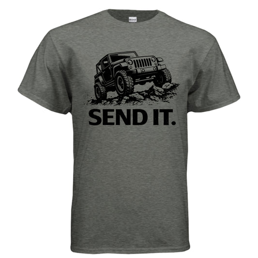 Send It Shirt-duckduckjeep-offroad-wrangler-gladiator-3d-jeep duck-custom duck-Jeep-The Quacktory-Fun Jeep Ducks-Ducks4Jeep