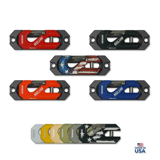 Side By Side / UTV Aluminum Recessed Winch Shackle with Fairlead Kit. (LIFE TIME WARRANTY*)-duckduckjeep-offroad-wrangler-gladiator-3d-jeep duck-custom duck-Jeep-The Quacktory-Fun Jeep Ducks-Ducks4Jeep