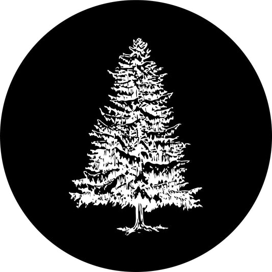 Simple Christmas Tree Holiday Spare Tire Cover - Jeep, Bronco, RV, Camper, Trailers, & More-duckduckjeep-offroad-wrangler-gladiator-3d-jeep duck-custom duck-Jeep-The Quacktory-Fun Jeep Ducks-Ducks4Jeep