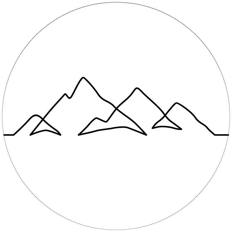 Simple Mountain Spare Tire Cover Design - Custom Tire Covers For Jeeps, Broncos, Campers, RV, Motorcoach-duckduckjeep-offroad-wrangler-gladiator-3d-jeep duck-custom duck-Jeep-The Quacktory-Fun Jeep Ducks-Ducks4Jeep