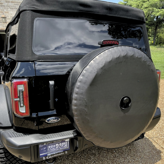 Simple Solid Black Spare Tire Cover for Jeep, Bronco, RV, Camper, Vans, & More-duckduckjeep-offroad-wrangler-gladiator-3d-jeep duck-custom duck-Jeep-The Quacktory-Fun Jeep Ducks-Ducks4Jeep