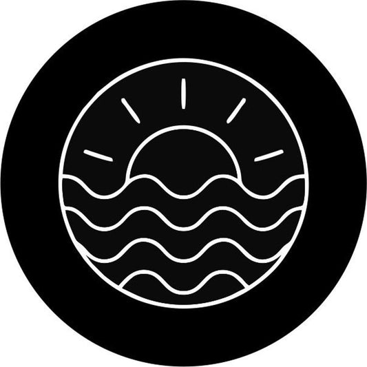 Simple Sunset + Ocean Ripples Spare Tire Cover Designs-duckduckjeep-offroad-wrangler-gladiator-3d-jeep duck-custom duck-Jeep-The Quacktory-Fun Jeep Ducks-Ducks4Jeep