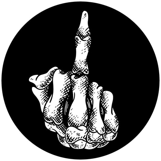 Skeleton Middle Finger Spare Tire Cover for Jeep, Bronco, RV, Camper, Van, & More-duckduckjeep-offroad-wrangler-gladiator-3d-jeep duck-custom duck-Jeep-The Quacktory-Fun Jeep Ducks-Ducks4Jeep