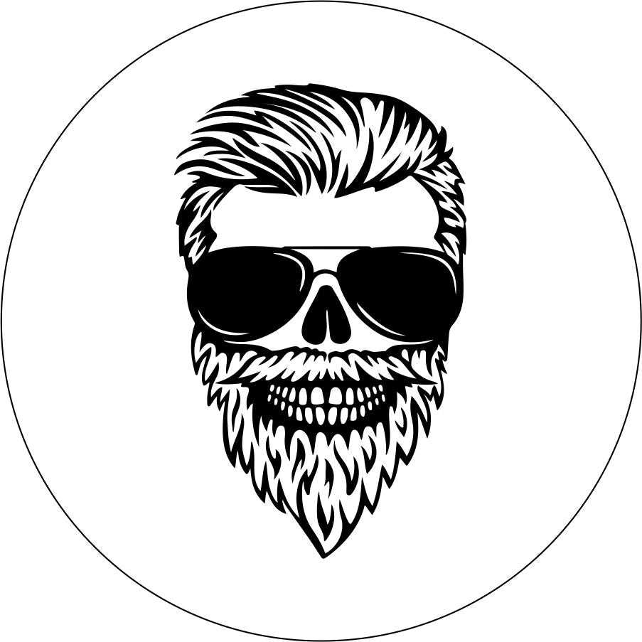 Skull Daddy with Beard and Sunglasses-duckduckjeep-offroad-wrangler-gladiator-3d-jeep duck-custom duck-Jeep-The Quacktory-Fun Jeep Ducks-Ducks4Jeep