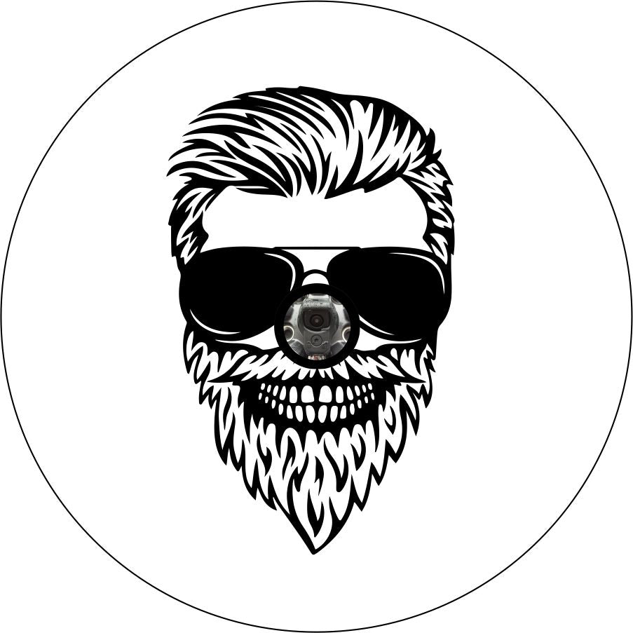 Skull Daddy with Beard and Sunglasses-duckduckjeep-offroad-wrangler-gladiator-3d-jeep duck-custom duck-Jeep-The Quacktory-Fun Jeep Ducks-Ducks4Jeep