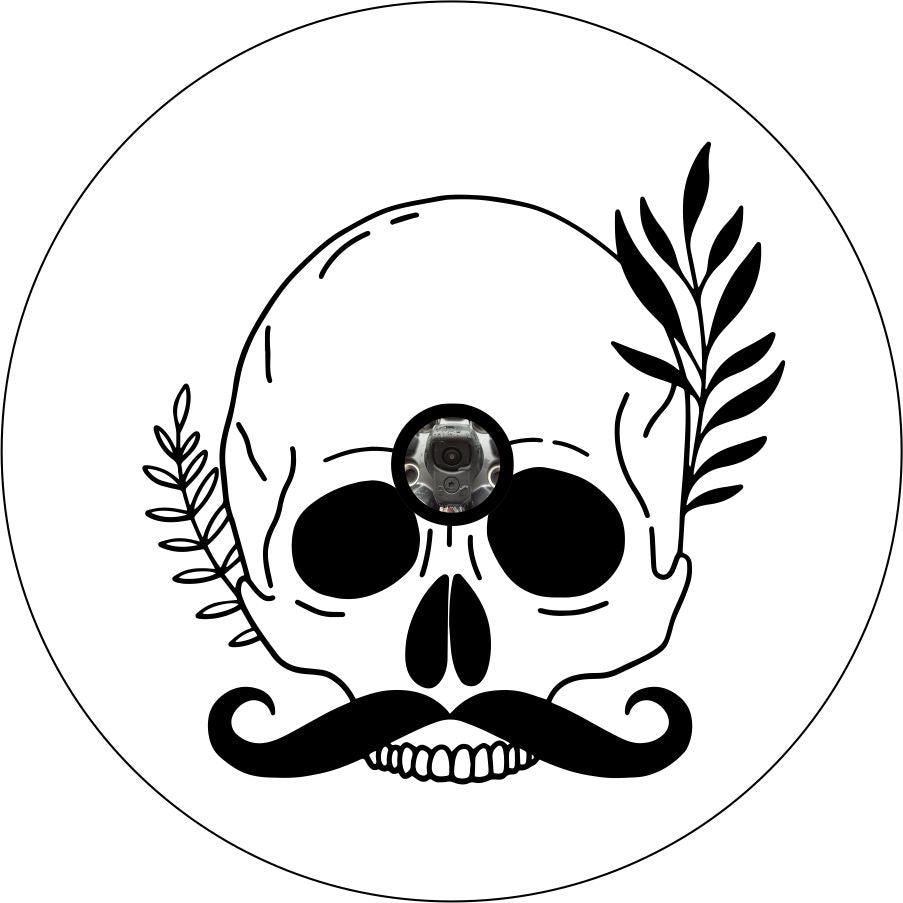 Skull with Handlebar Mustache-duckduckjeep-offroad-wrangler-gladiator-3d-jeep duck-custom duck-Jeep-The Quacktory-Fun Jeep Ducks-Ducks4Jeep
