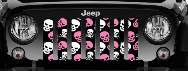 Skulls (Baby Pink) Grille Insert