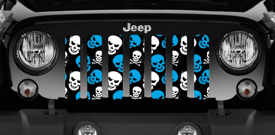 Skulls (Blue) Grille Insert