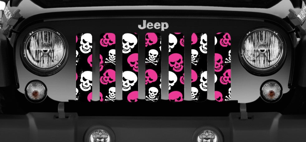 Platinum Skulls (Pink) Grille Insert