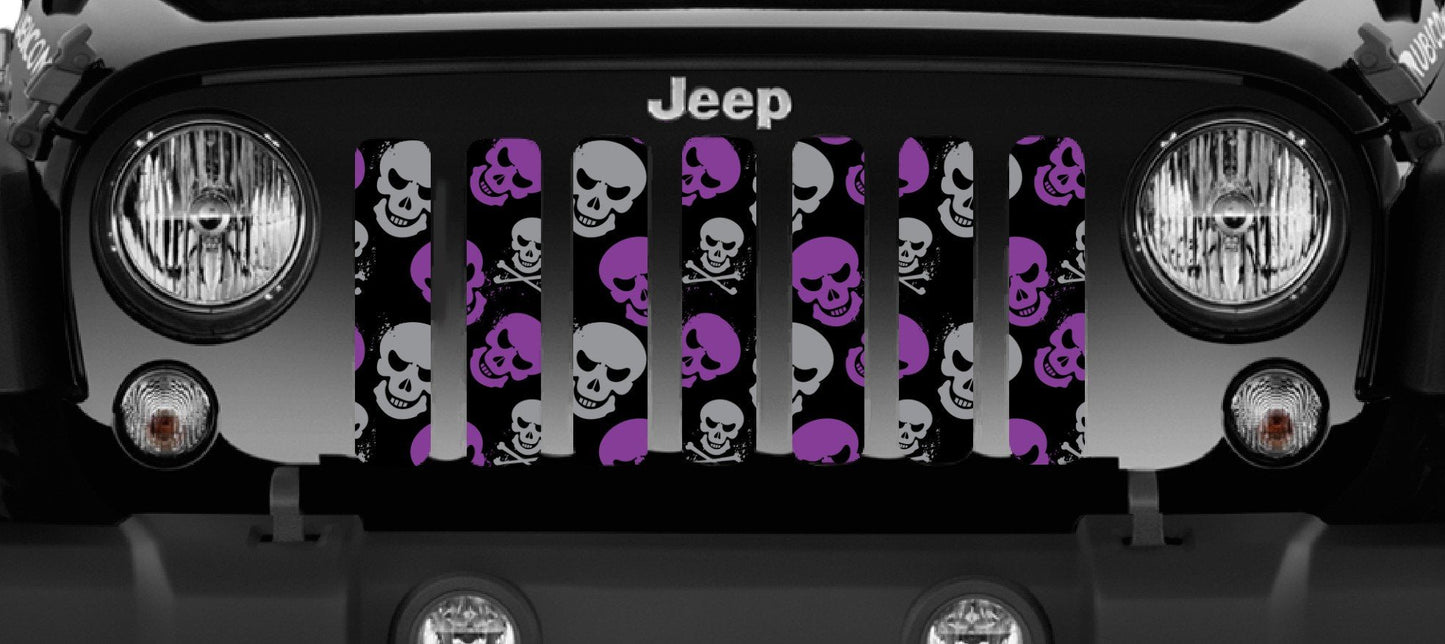 Platinum Skulls (Purple and Gray) Grille Insert