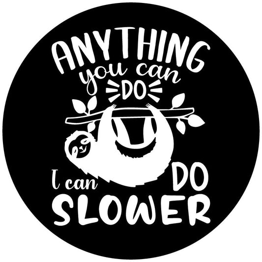 Slow Sloth Spare Tire Cover for Jeep, RV, Camper, Bronco, & More-duckduckjeep-offroad-wrangler-gladiator-3d-jeep duck-custom duck-Jeep-The Quacktory-Fun Jeep Ducks-Ducks4Jeep