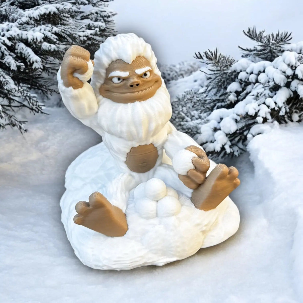 Snowball Fight! Yeti - DeskMate-duckduckjeep-offroad-wrangler-gladiator-3d-jeep duck-custom duck-Jeep-The Quacktory-Fun Jeep Ducks-Ducks4Jeep