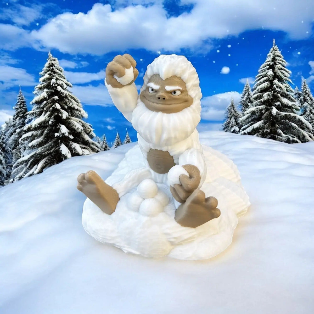 Snowball Fight! Yeti - DeskMate-duckduckjeep-offroad-wrangler-gladiator-3d-jeep duck-custom duck-Jeep-The Quacktory-Fun Jeep Ducks-Ducks4Jeep