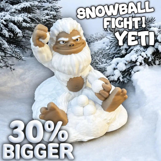 Snowball Fight! Yeti - DeskMate-duckduckjeep-offroad-wrangler-gladiator-3d-jeep duck-custom duck-Jeep-The Quacktory-Fun Jeep Ducks-Ducks4Jeep