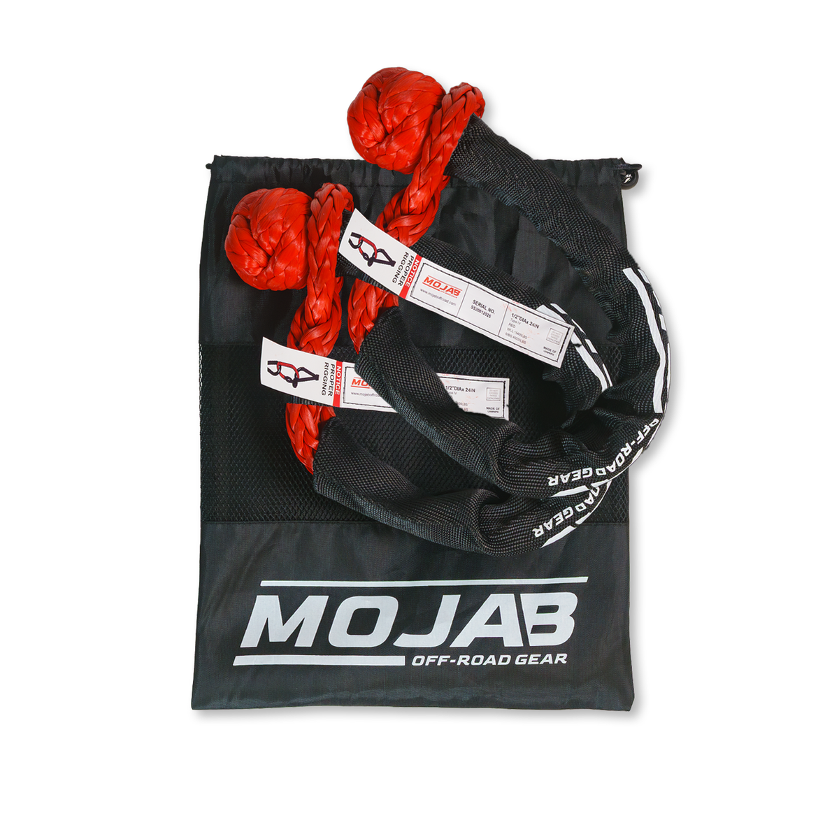 Soft Shackle 1/2'' x 24” with sleeve and bag (Set of 2 Shackles) (Lifetime Warranty)-duckduckjeep-offroad-wrangler-gladiator-3d-jeep duck-custom duck-Jeep-The Quacktory-Fun Jeep Ducks-Ducks4Jeep