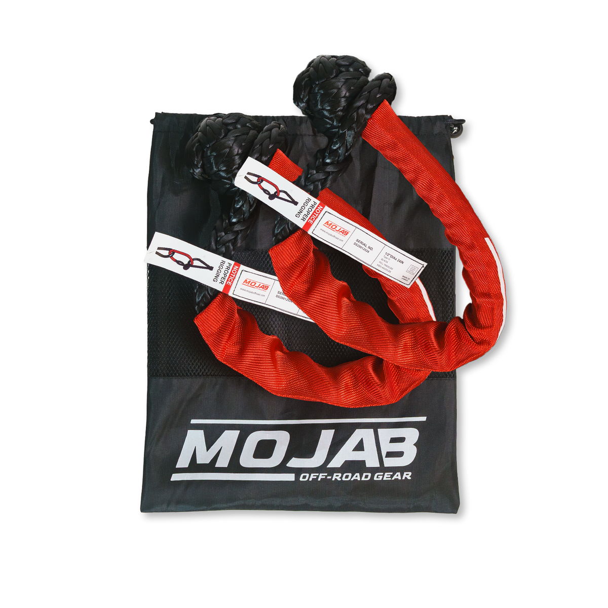 Soft Shackle 1/2'' x 24” with sleeve and bag (Set of 2 Shackles) (Lifetime Warranty)-duckduckjeep-offroad-wrangler-gladiator-3d-jeep duck-custom duck-Jeep-The Quacktory-Fun Jeep Ducks-Ducks4Jeep