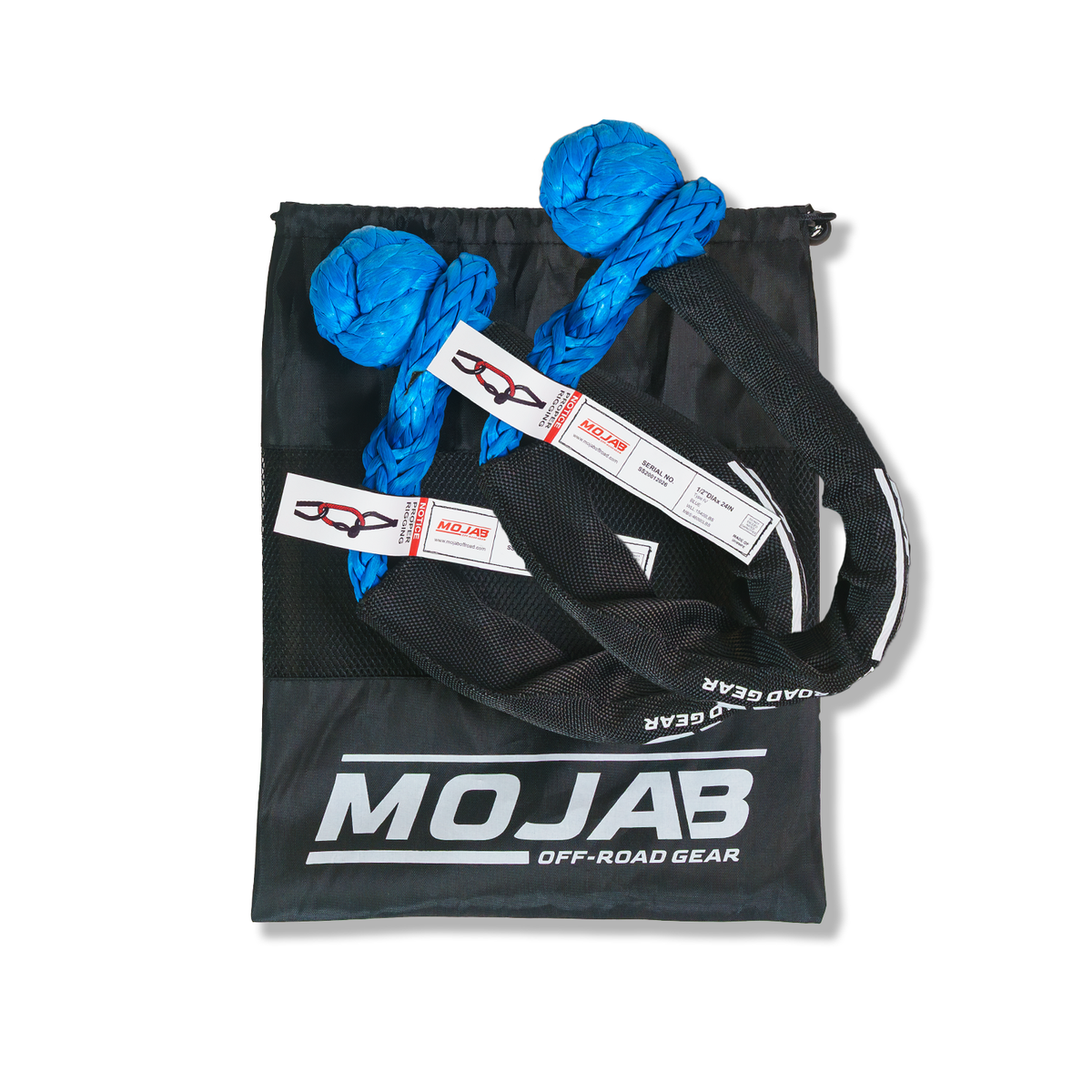Soft Shackle 1/2'' x 24” with sleeve and bag (Set of 2 Shackles) (Lifetime Warranty)-duckduckjeep-offroad-wrangler-gladiator-3d-jeep duck-custom duck-Jeep-The Quacktory-Fun Jeep Ducks-Ducks4Jeep