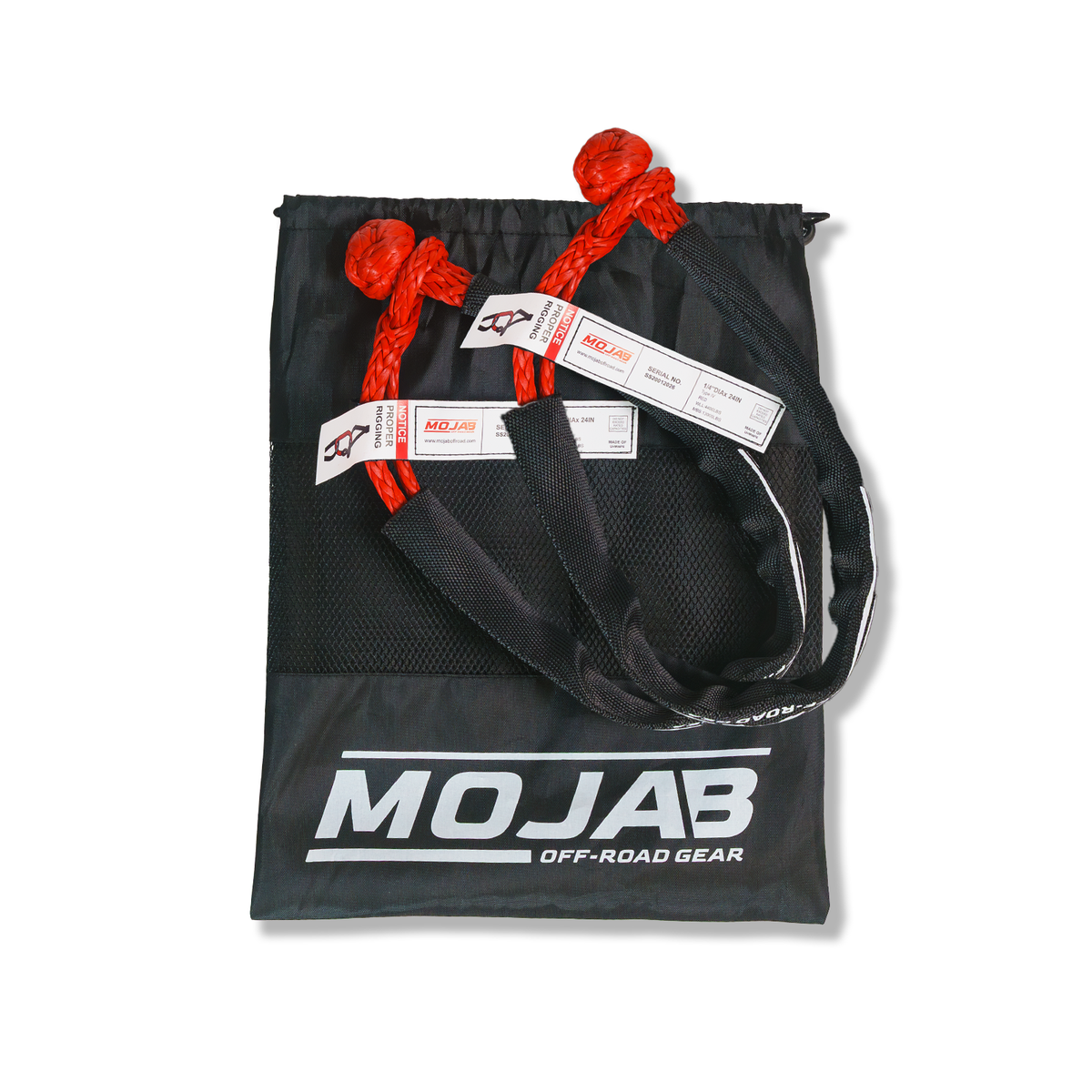 Soft Shackle 1/4'' x 24'' with sleeve and bag (Set of 2 Shackles) (Lifetime Warranty)-duckduckjeep-offroad-wrangler-gladiator-3d-jeep duck-custom duck-Jeep-The Quacktory-Fun Jeep Ducks-Ducks4Jeep