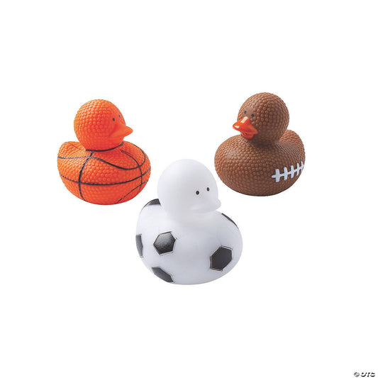 Sports Ball Rubber Ducks - by the dozen-duckduckjeep-offroad-wrangler-gladiator-3d-jeep duck-custom duck-Jeep-The Quacktory-Fun Jeep Ducks-Ducks4Jeep