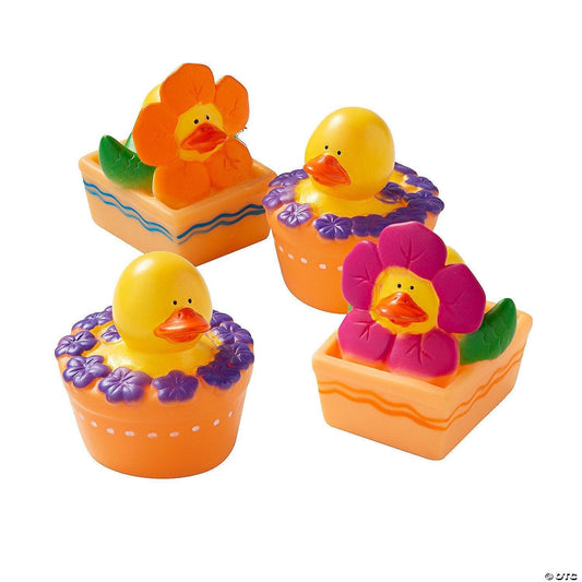 Spring Flower Rubber Ducks - by the dozen-duckduckjeep-offroad-wrangler-gladiator-3d-jeep duck-custom duck-Jeep-The Quacktory-Fun Jeep Ducks-Ducks4Jeep