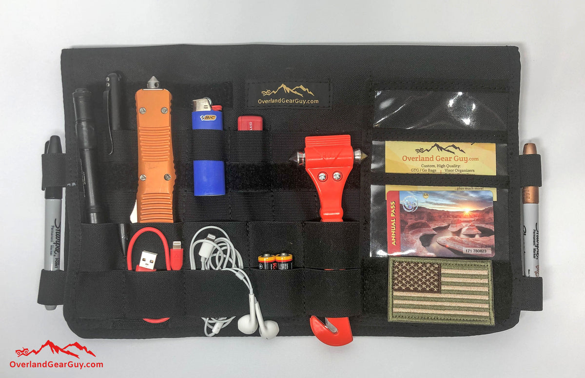 Sprinter Sun Visor Organizer (without mirror)-duckduckjeep-offroad-wrangler-gladiator-3d-jeep duck-custom duck-Jeep-The Quacktory-Fun Jeep Ducks-Ducks4Jeep