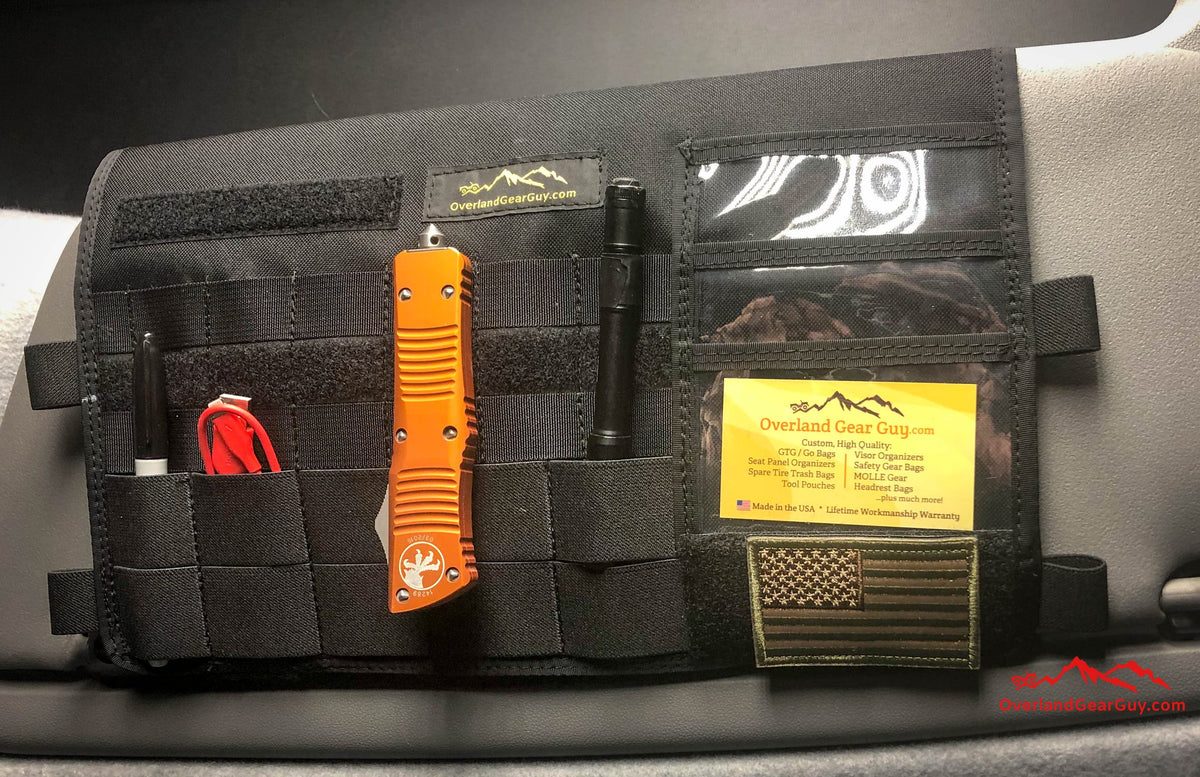 Sprinter Sun Visor Organizer (without mirror)-duckduckjeep-offroad-wrangler-gladiator-3d-jeep duck-custom duck-Jeep-The Quacktory-Fun Jeep Ducks-Ducks4Jeep