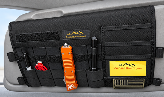 Sprinter Sun Visor Organizer (without mirror)-duckduckjeep-offroad-wrangler-gladiator-3d-jeep duck-custom duck-Jeep-The Quacktory-Fun Jeep Ducks-Ducks4Jeep