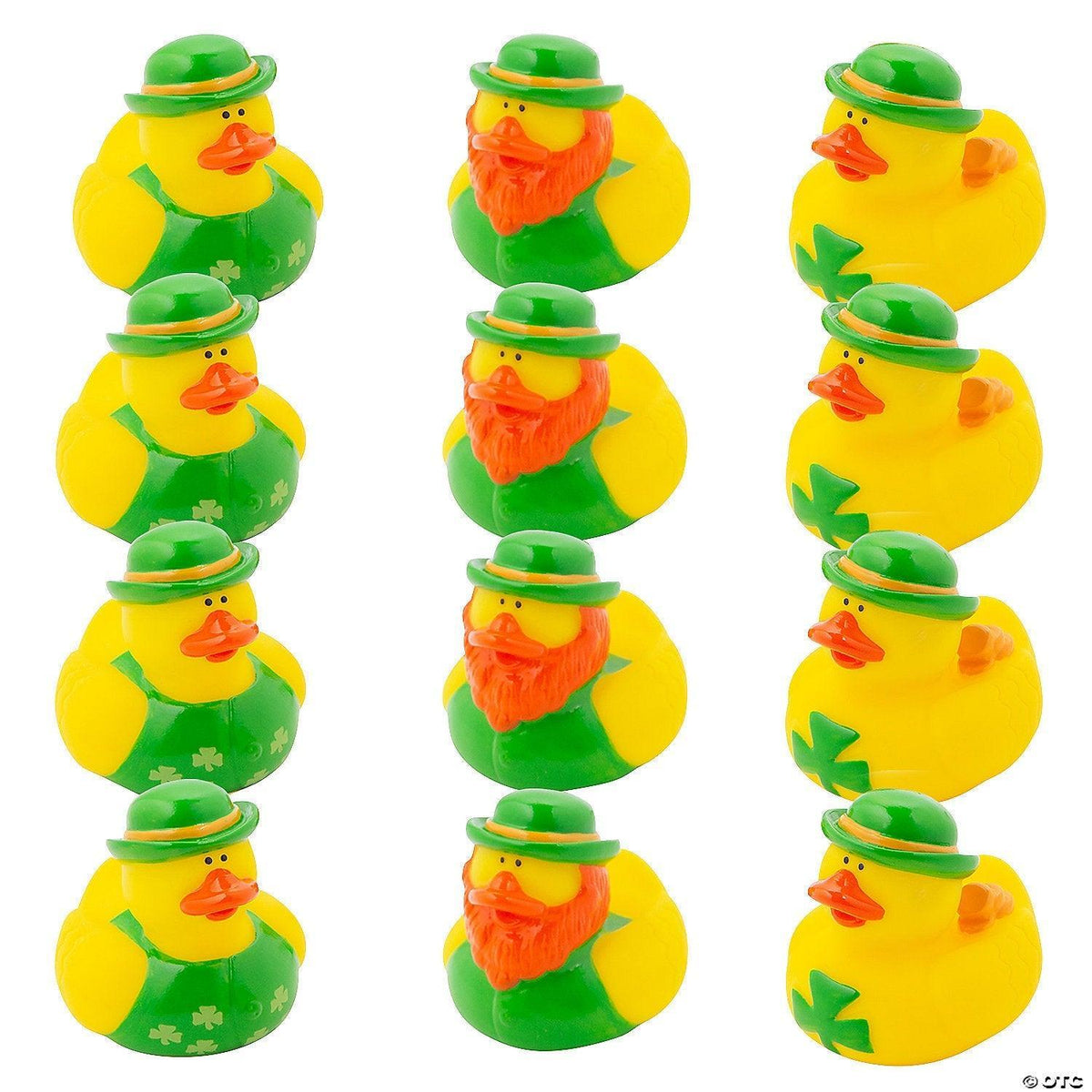 St. Patricks Day Rubber Ducks - by the dozen-duckduckjeep-offroad-wrangler-gladiator-3d-jeep duck-custom duck-Jeep-The Quacktory-Fun Jeep Ducks-Ducks4Jeep