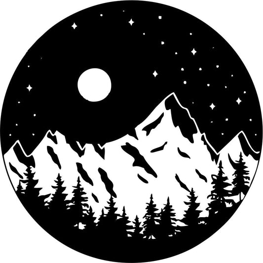Starry Night in the Mountain Moon Light-duckduckjeep-offroad-wrangler-gladiator-3d-jeep duck-custom duck-Jeep-The Quacktory-Fun Jeep Ducks-Ducks4Jeep