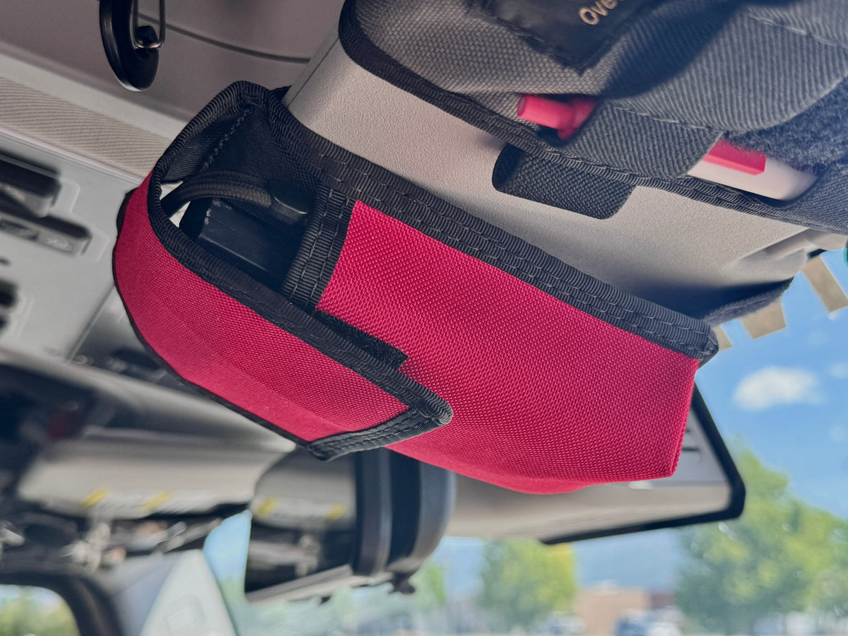 Sun Visor Radio Pouch-duckduckjeep-offroad-wrangler-gladiator-3d-jeep duck-custom duck-Jeep-The Quacktory-Fun Jeep Ducks-Ducks4Jeep